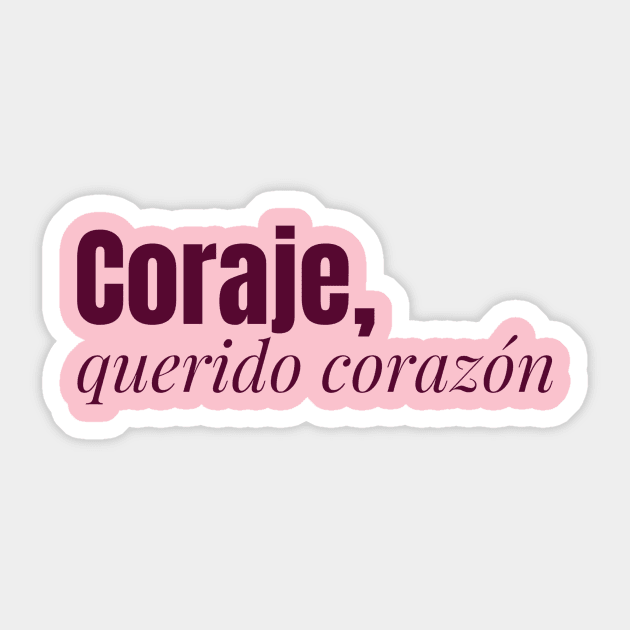 Coraje Sticker by Alma Creativa